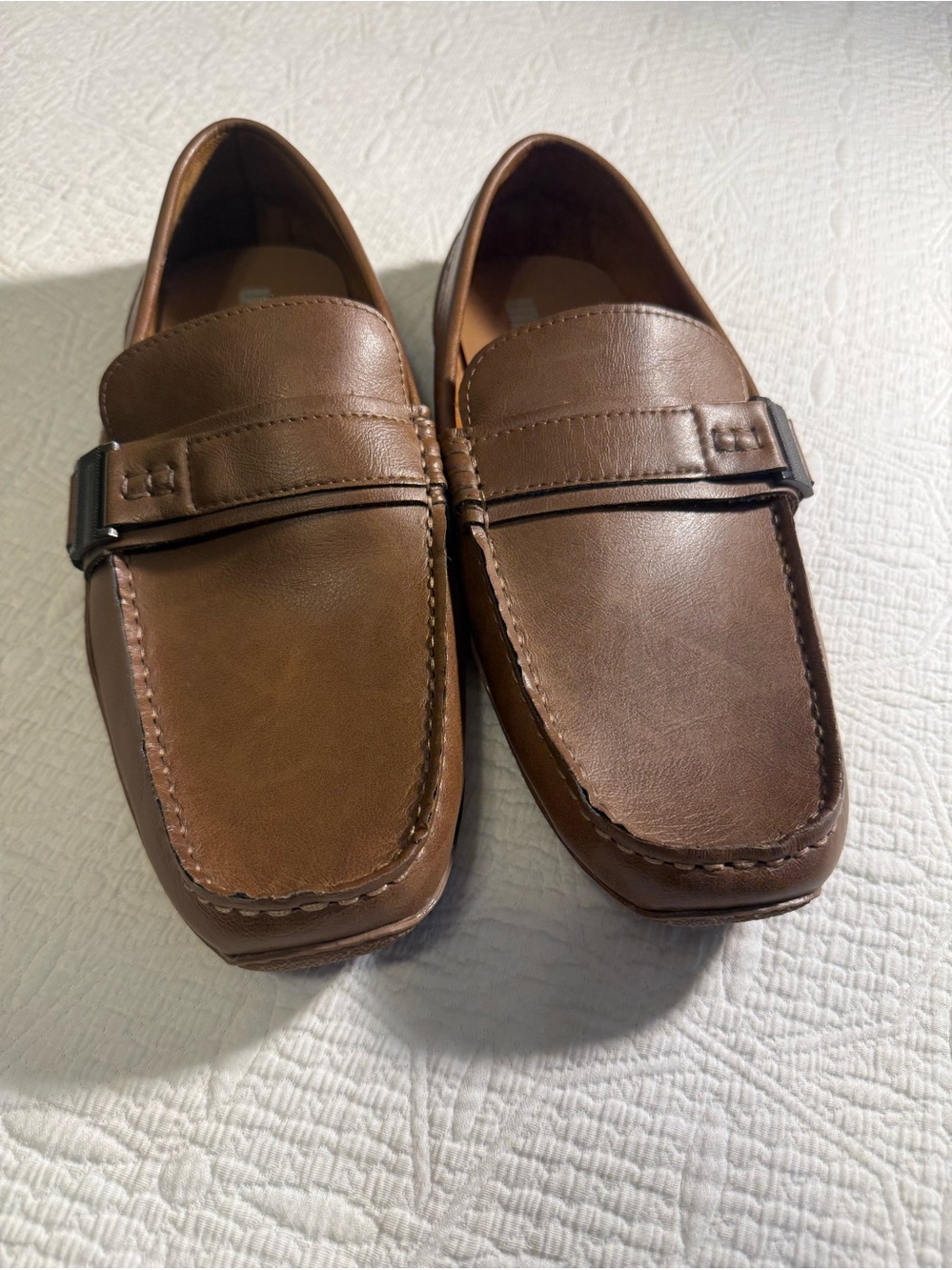 Men's Brown Leather Slip-On Loafers